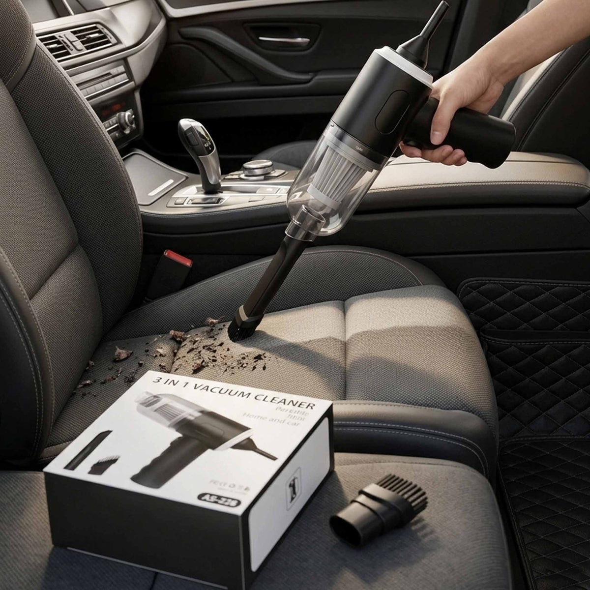 3-in-1 Portable Mini Vacuum Cleaner & Air Duster | Home & Car