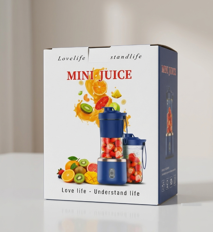Portable Mini Juice Blender – USB Rechargeable Personal Smoothie & Fruit Juicer Bottle (380ml)